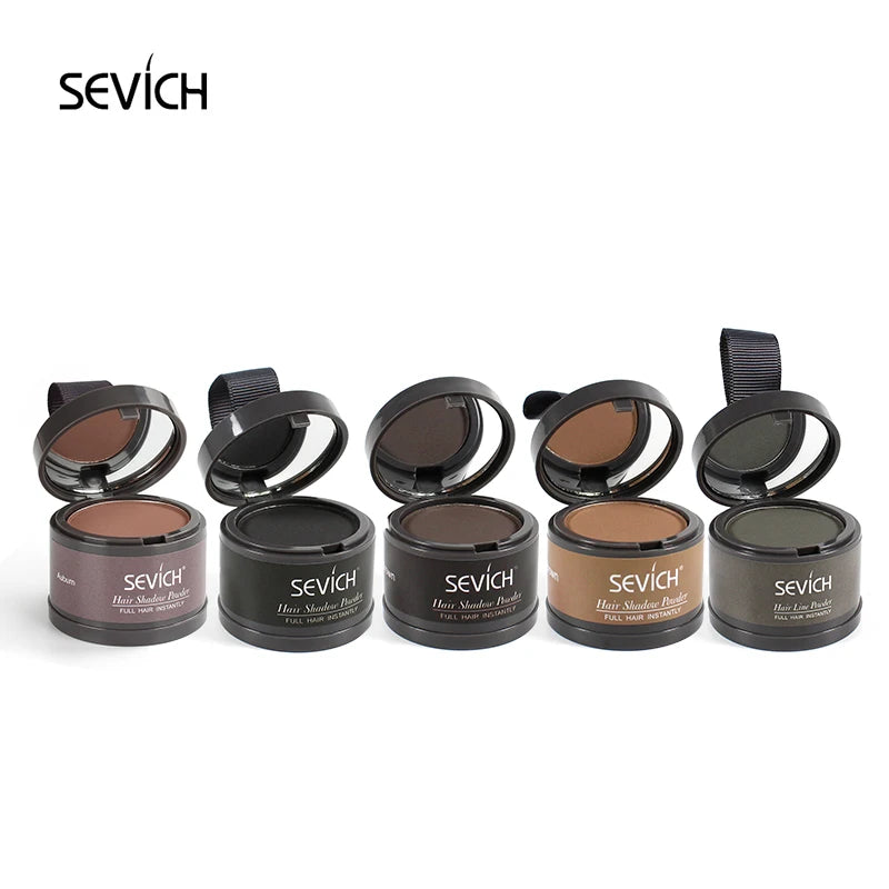 Sevich Hair Line Powder 4g Black Root Cover Up Natural Instant Waterproof Hairline Shadow Powder Hair Concealer Coverage 13color