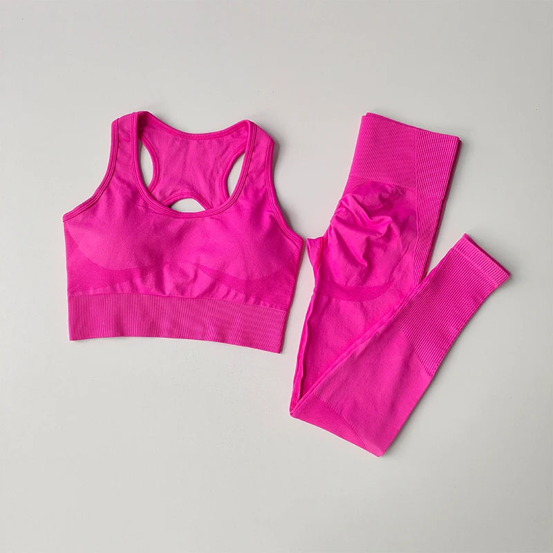 Conjunto de sutiã esportivo feminino 2 peças, sutiã profissional fitness