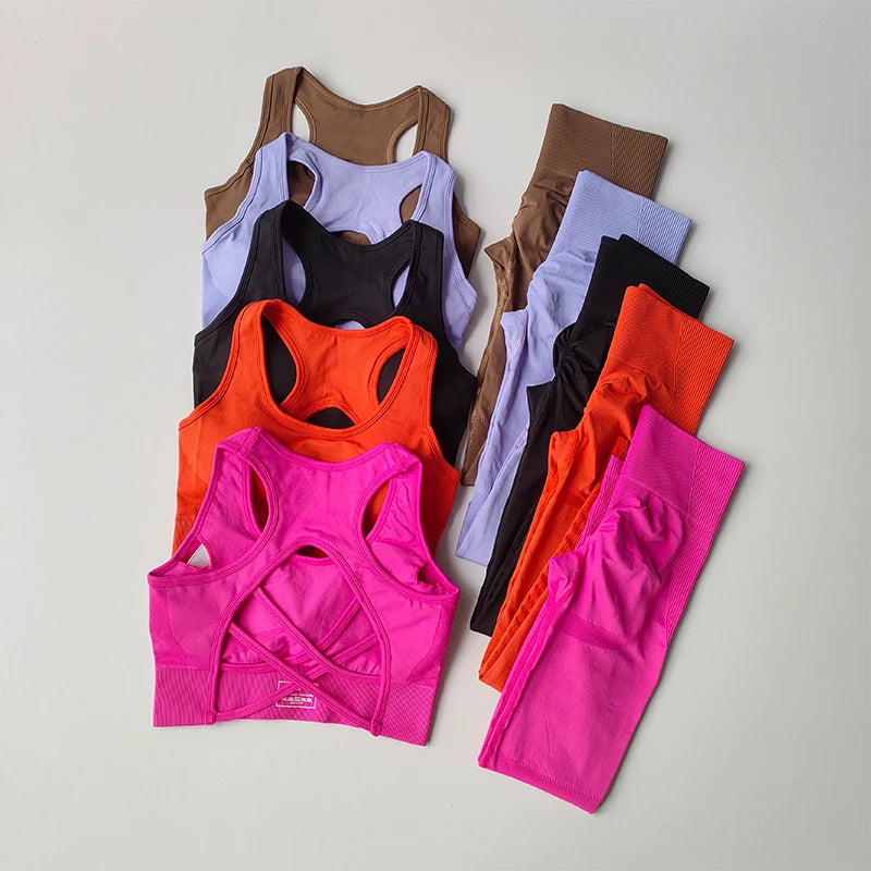 Conjunto de sutiã esportivo feminino 2 peças, sutiã profissional fitness