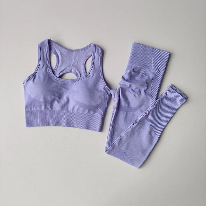 Conjunto de sutiã esportivo feminino 2 peças, sutiã profissional fitness